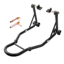 VEVOR Motorrad Ständer Set Montageständer 0,39 T Belastbar, U-Type + L-Type, 225–350 Mm / 230–330 Mm Hinten Montageständer Motorrad Heber Montagelift Montageheber, Mit Vier Laufrollen Montageständer