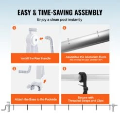 VEVOR Pool Cover Reel Aluminum Solar Cover Reel For Above Ground Pools 20 Ft -Geschäft Für Heimwerkzeuge de2FYCGJPDSYC20FR4AQZV02Foriginal img v12Fpool cover reel f4