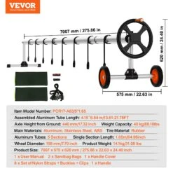 VEVOR Poolfolienaufroller Aluminiumlegierung Pool Aufroller 7007 X 575 X 620 Mm Poolabdeckung 5 Sektionen Aufrollvorrichtung Plane 40kg Gewichtskapazität Planenaufroller Aufrollsystem Solarplane 15 VEVOR Poolfolienaufroller Aluminiumlegierung Pool Aufroller 7007 X 575 X 620 Mm Poolabdeckung 5 Sektionen Aufrollvorrichtung Plane 40kg Gewichtskapazität Planenaufroller Aufrollsystem Solarplane -Geschäft Für Heimwerkzeuge de2FYCGJPDXYC22F0GGZ0V02Foriginal img v12Fpool cover reel f6