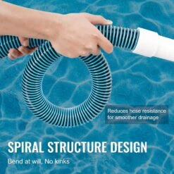 VEVOR Hochleistungs-Schwimmbadschlauch, 1-1/2 Zoll X 30 Fuß, Pool-Staubsauger-Reinigungsschlauch, Kompatibel Mit Oberirdischen Pools, Im Boden Eingelassenen Poolsandfilterpumpen, Poolpumpen -Geschäft Für Heimwerkzeuge de2FYCR230FTPEPOEL825V02Foriginal img v12Fpool hose f3