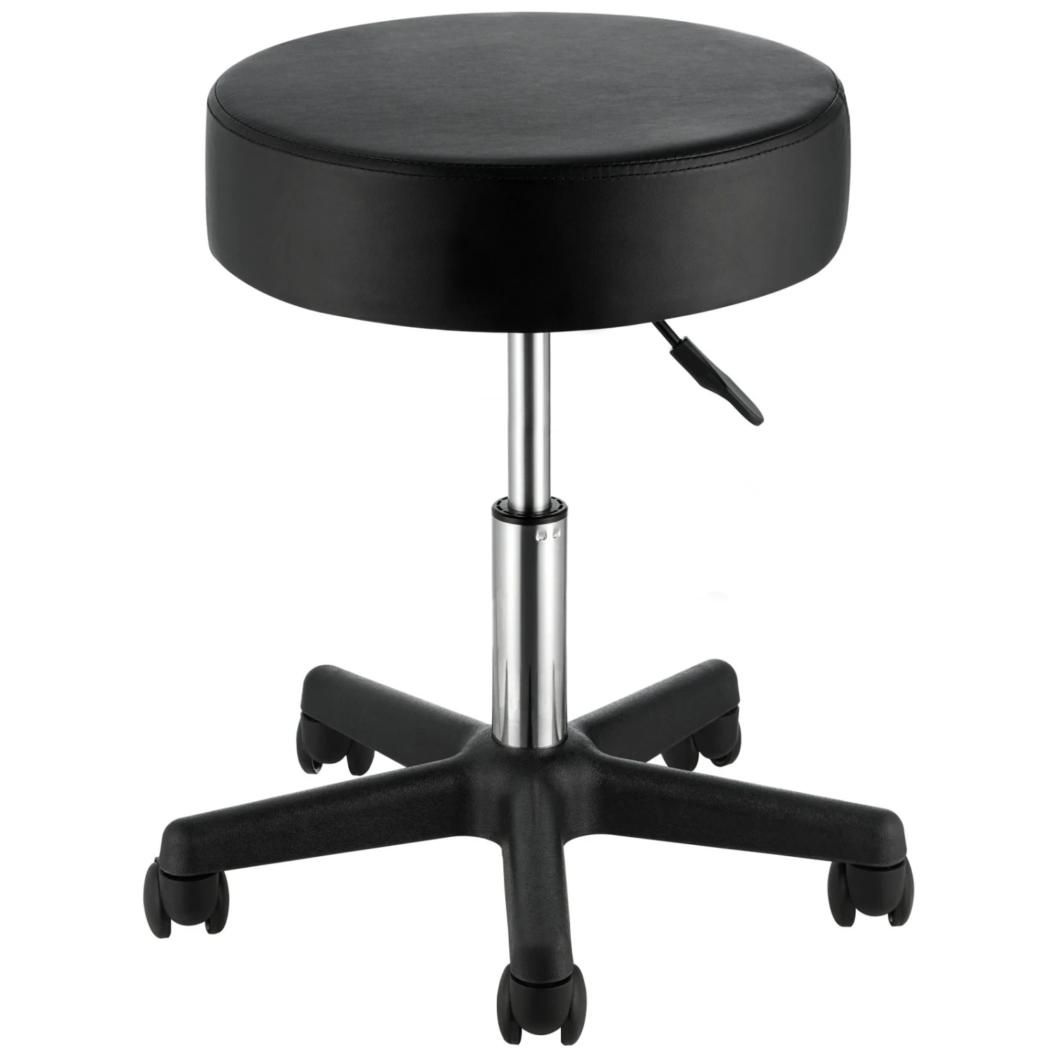 VEVOR Rollhocker Mit Rollen, 181 Kg Gewichtskapazität, Höhenverstellbar, Hocker Mit Ultradickem Sitzkissen, Drehhocker Für Salon, Bar, Zuhause, Büro, Medizin, Massage, Schwarz 3 VEVOR Rollhocker Mit Rollen, 181 Kg Gewichtskapazität, Höhenverstellbar, Hocker Mit Ultradickem Sitzkissen, Drehhocker Für Salon, Bar, Zuhause, Büro, Medizin, Massage, Schwarz