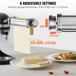 VEVOR 3 Tlg. Manuelle Nudelmaschine Edelstahl, Edelstahl Frische Manuell Pasta Walze Maschine Italienische Flachteigmaschine Pastamaker Inkl. Reinigungsbürste Für Spaghetti, Lasagne Usw. 11 VEVOR 3 Tlg. Manuelle Nudelmaschine Edelstahl, Edelstahl Frische Manuell Pasta Walze Maschine Italienische Flachteigmaschine Pastamaker Inkl. Reinigungsbürste Für Spaghetti, Lasagne Usw. -Geschäft Für Heimwerkzeuge de2FYDLMGL3JT000SQV28V02Foriginal img v12Fpasta attachment f2