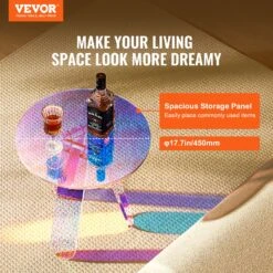 VEVOR Acryl-Beistelltisch φ45 X 48 Cm, Bunter Acryl-Beistelltisch Bartisch Leicht Zu Reinigen, Acryl-Couchtish Für Kaffee, Getränke, Essen, Snacks, Couchtisch Für Wohnzimmer, Schlafzimmer Usw. 11 VEVOR Acryl-Beistelltisch φ45 X 48 Cm, Bunter Acryl-Beistelltisch Bartisch Leicht Zu Reinigen, Acryl-Couchtish Für Kaffee, Getränke, Essen, Snacks, Couchtisch Für Wohnzimmer, Schlafzimmer Usw. -Geschäft Für Heimwerkzeuge de2FYKLBZYXXCSDGZR4CHV02Foriginal img v12Facrylic table f2