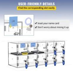 VEVOR Acryl-Handy-Schließfach, Aufbewahrungsschrank, Tasche Mit Schlüsseln, 10 Steckplätze, Transparent -Geschäft Für Heimwerkzeuge de2FYKLSJCWJSJB106RGEV02Foriginal img v12Fcell phone locker f5