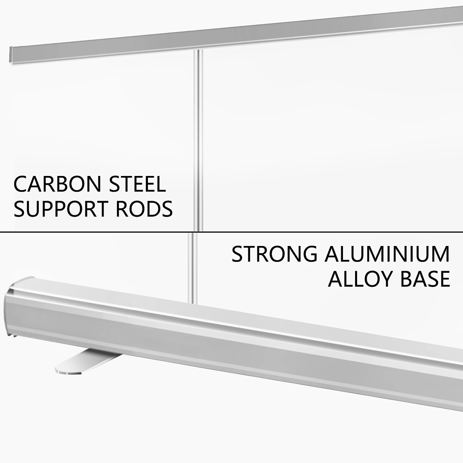 VEVOR Bannerständer Bodenstehender Nieschutz Transparente Spuckschutz Trennwand Tragbar Roll-Up-Nieschutz Plakatständer Durchsichtig Freistehende 5 VEVOR Bannerständer Bodenstehender Nieschutz Transparente Spuckschutz Trennwand Tragbar Roll-Up-Nieschutz Plakatständer Durchsichtig Freistehende – Bild 3
