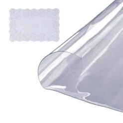 VEVOR Tischfolie Tischschutz Transparent 1,5 Mm Dicke, φ 1068 Mm Tischschutz-Folie PVC Runde Tischdecke Tischfolie Abwaschbar Verschleißfest Hitzebeständig Wasserdichte Tisch-Schutzfolie Wohnzimmer