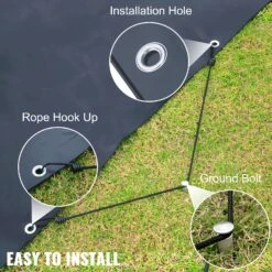 VEVOR Pool Abdeckplane Rechteckig 3,5 X 6 M Schwimmbadabdeckung PVC Holzkohle Poolabdeckung Wasserdicht Poolüberdachung Winterabdeckplane Rechteck Poolplane Schmutzabweisende Abdeckplane Für Pool -Geschäft Für Heimwerkzeuge de2FYYCM3.5X6MWYMS001V02Foriginal img v82Fpool cover m100 6