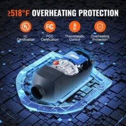 VEVOR Luft Dieselheizung Standheizung 12 V 5 KW, Luftheizung Air Diesel Diesel Standheizung Lufterhitzer, 0,16–0,52 L/Std. Dieselheizung Mit LCD-Display & Fernbedienung & Bluetooth-APP -Geschäft Für Heimwerkzeuge de2FZCJRQFT12V5KWST3PV92Foriginal img v52Fdiesel heater f4