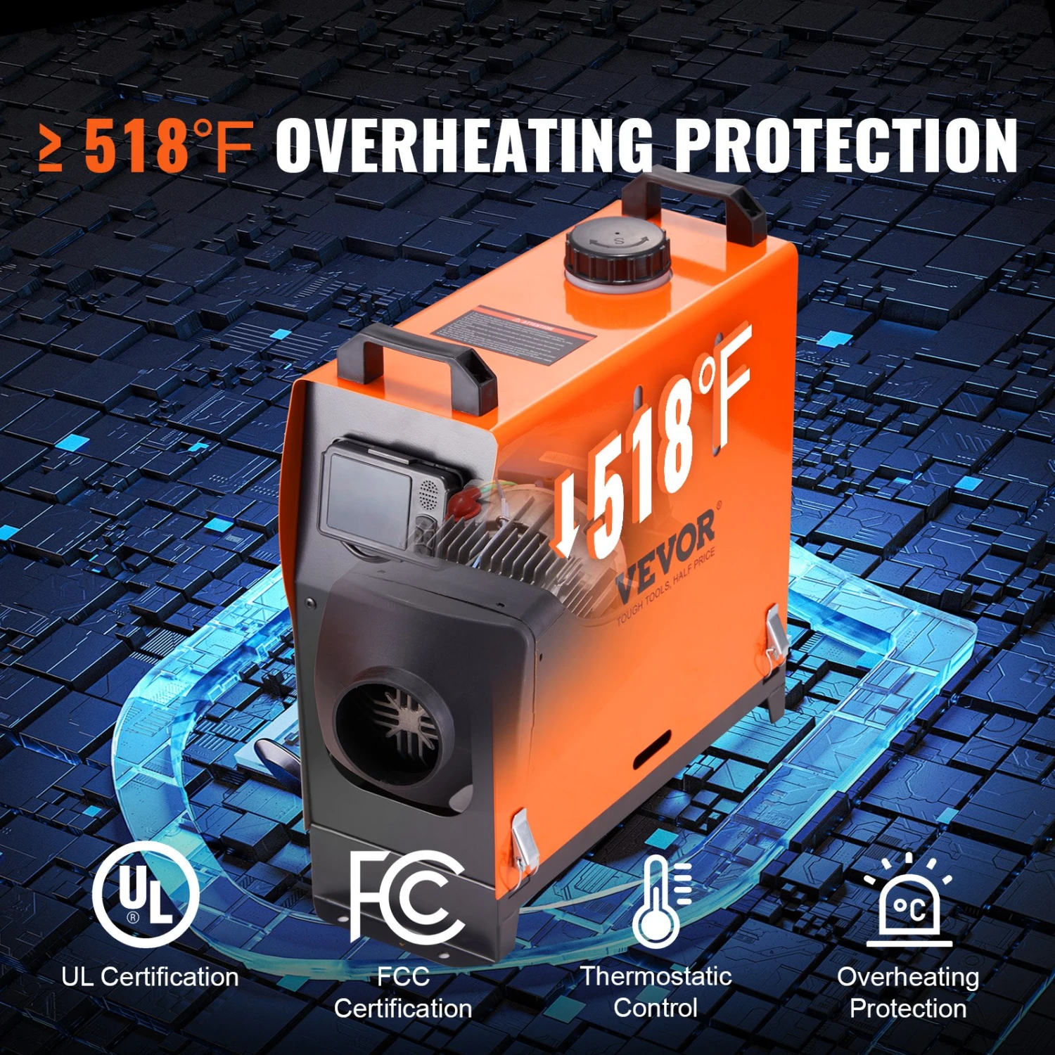 VEVOR Luft Dieselheizung Standheizung 12 V 8 KW, Luftheizung Air Diesel Standheizung Lufterhitzer, 0,16–0,62 L/Std. Dieselheizung Mit LCD-Display & Fernbedienung Air Diesel Heizung Bus, Lkw Usw. 7 VEVOR Luft Dieselheizung Standheizung 12 V 8 KW, Luftheizung Air Diesel Standheizung Lufterhitzer, 0,16–0,62 L/Std. Dieselheizung Mit LCD-Display & Fernbedienung Air Diesel Heizung Bus, Lkw Usw. – Bild 5