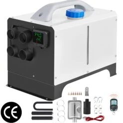 VEVOR 12V 5KW Diesel Standheizung Luftheizung LCD Schalldämpfer Weiß LKW Auto