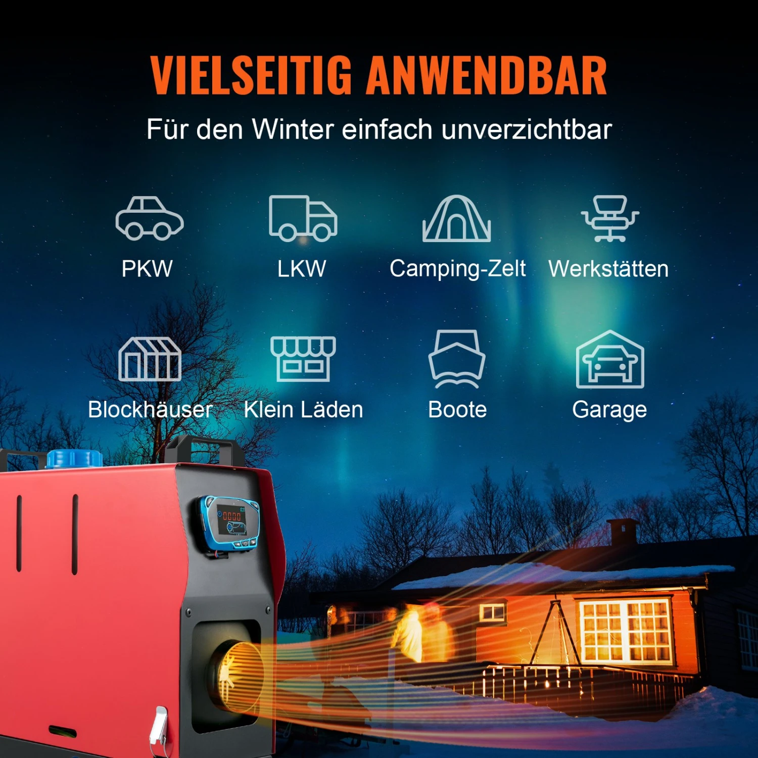 VEVOR Standheizung Luftheizung Diesel 12V Standheizung 8KW Für Auto Wohnmobil Boote Lkw Wohnmobil Bus 9 VEVOR Standheizung Luftheizung Diesel 12V Standheizung 8KW Für Auto Wohnmobil Boote Lkw Wohnmobil Bus – Bild 7