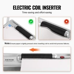 VEVOR Spiralbindegerät, Manueller Buchmacher Mit Elektrischer Bindung, 46-Loch-Bindung, 500 Blatt Stanzbinder, Mit 100 Stück 5/16 Zoll Spiralbinderücken, Für Briefformat, A4, A5 Spiralbindemaschine -Geschäft Für Heimwerkzeuge de2FZDJ20XQSSDDKSX71ZV22Foriginal img v12Fbinding machine f3