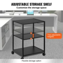 VEVOR Druckerständer, 3-stufiger Rollender Druckerwagen Mit Haken Und Ablageflächen 14 VEVOR Druckerständer, 3-stufiger Rollender Druckerwagen Mit Haken Und Ablageflächen -Geschäft Für Heimwerkzeuge de2FZJKDYJZJ375CMDGD3V02Foriginal img v12Fprinter stand f5