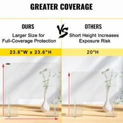 VEVOR Schreibtisch Trennwand Plexiglas, 60 X 60 Cm Spuckschutz, Acrylglas Sichtschutz Thekenaufsatz Durchreiche Lärm Reduzieren Physische Trennung Banken Kliniken Schulen Büro 12 VEVOR Schreibtisch Trennwand Plexiglas, 60 X 60 Cm Spuckschutz, Acrylglas Sichtschutz Thekenaufsatz Durchreiche Lärm Reduzieren Physische Trennung Banken Kliniken Schulen Büro -Geschäft Für Heimwerkzeuge de2FZMDBYKLGB24X24001V02Foriginal img v42Fsneeze guard m100 4