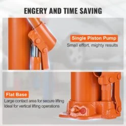 VEVOR Hydraulischer Langer Ram-Wagenheber, 4 T Motorhebezylinder Mit Einzelkolbenpumpe & Flacher Basis, Hydraulischer Auto-Flaschenheber Für Motorhebebühnen, Garagen-/Ladenkrane, Bauernhof Usw -Geschäft Für Heimwerkzeuge de2FZZSQJDPD4TDZ0UNW3V02Foriginal img v12Flong ram jack f4
